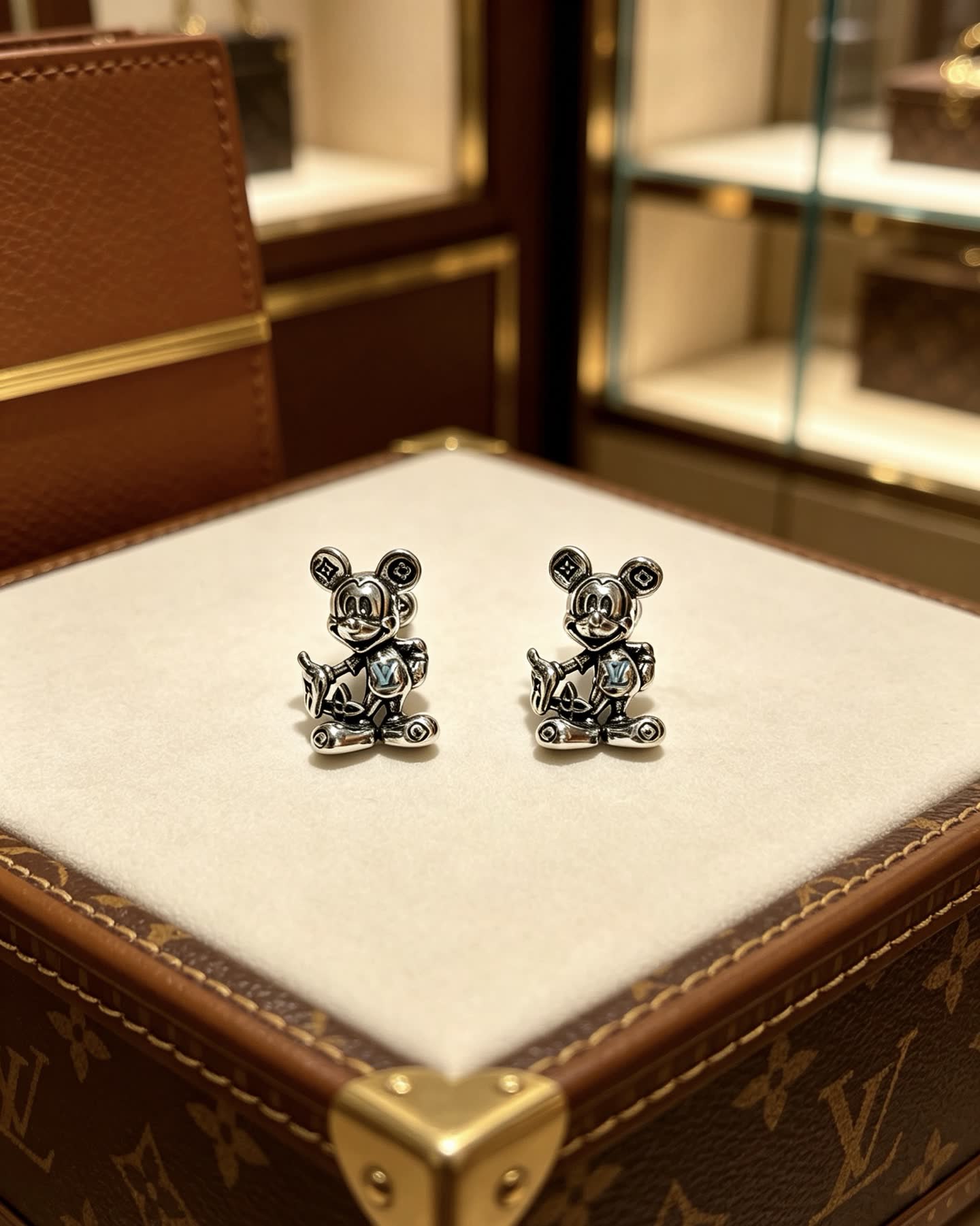 Louis Vuitton Mickey Mouse Earrings